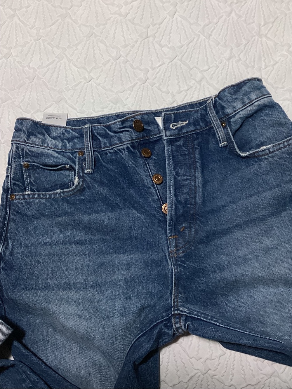 Mother SNACKS! The Smoothie Crop Cuff Jeans
